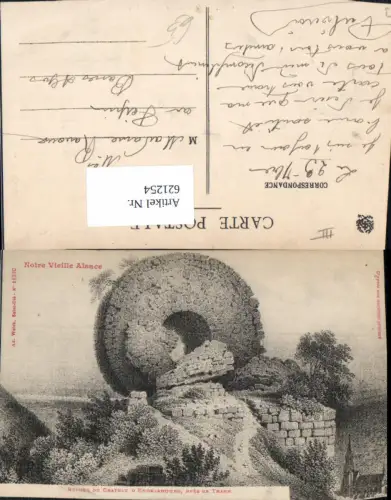 621254,Notre Vieille Alsace Ruines du Chateau d Engelsbourg pres de Thann Ruine France
