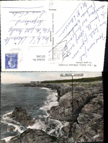 621266,Foto Ak Les Sables d Olonne Vendee Le puits d Enfer Küste France