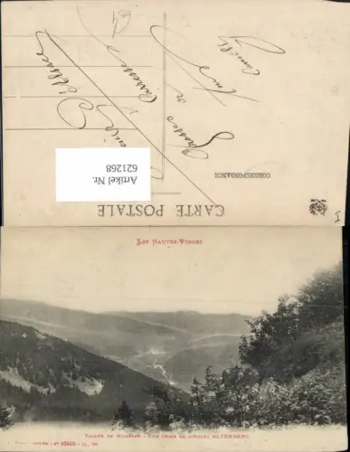 621268,Les Hautes-Vosges Vallee de Munster Vue prise de L Hotel Altenberg France