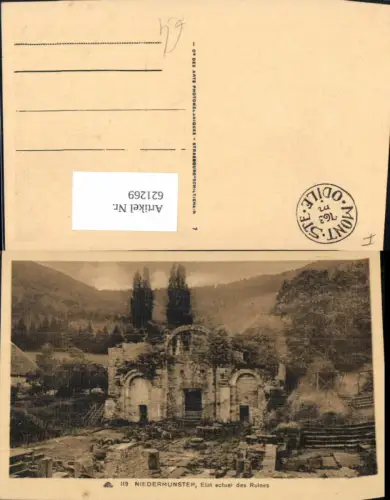 621269,Niedermunster Etat actuel des Ruines France