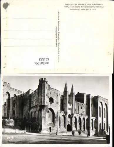 621533,Foto Ak Avignon Facade occidentale du Palais des Papes France