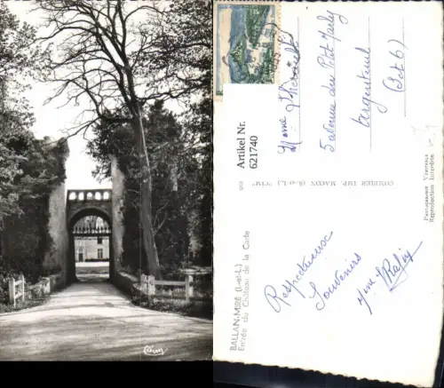 621740,Foto Ak Ballan-Mire Entree du Chateau de la Carte France
