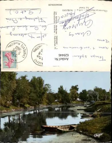 629446,Charente-Maritime Marans Le Canal Boote France