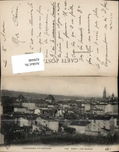 629448,L Auvergne Pittoresque Riom Vue Generale France