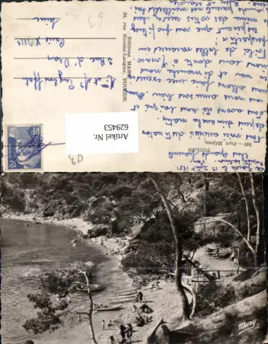 629453,Foto Ak Toulon Port Mejeau Küste Strand Strandleben France