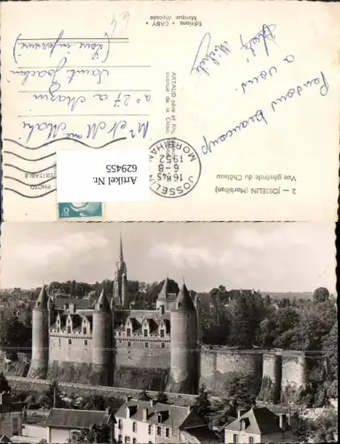 629455,Josselin Morbihan Vue generale du Chateau Schloss France
