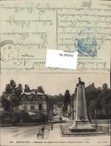 629466,Bar-le-Duc Monument des Enfants de la Meuse et Rue de la Gare France