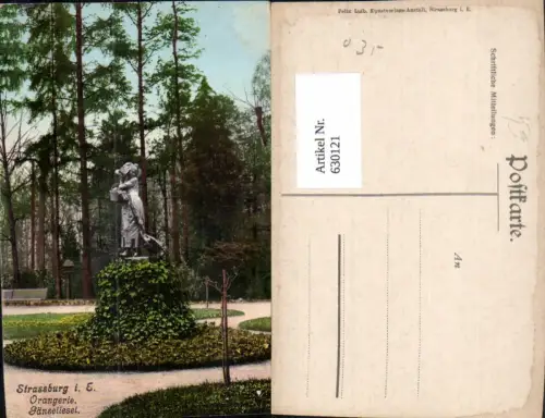 630121,Straßburg i. Elsass Strasbourg Orangerie Gänseliesel Statue France