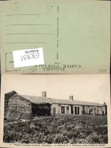 630831,Saint-Vincent-sur-Jard Belesbat La Maison de M. G. Clemenceau France