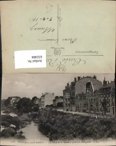 632484,Chalons-sur-Marne Les Bords de la Marne et Quartier Madagascar France