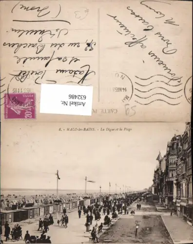 632486,Malo-les-Bains La Digue et la Plage Strand Strandleben France