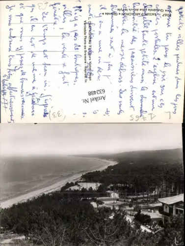 632488,Foto Ak Bassin d Arcachon Gironde Vue Generale prise depuis le Pyla France