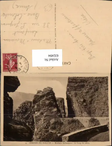 632494,Gorges de Daluis Rochers fantasques le Coup de sabre France