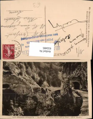 632495,Les Grands Goulets Le Pont de la Goule Noire Brücke France