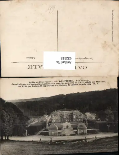 632515,Vallee de Chevreuse Dampierre Le Chateau Schloss France