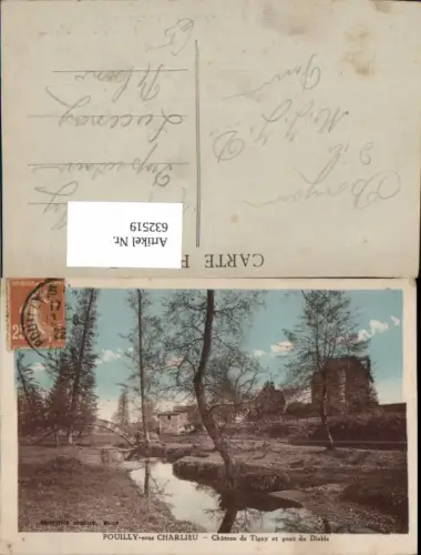 632519,Pouilly-sous-Charlieu Chateau de Tigny et pont du Diable Schloss France