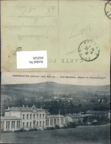 632520,Chenelette Rhone Vue Generale Mairie et Faussemagne France