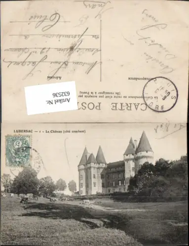 632536,Lubersac Le Chateau cote couchant Schloss France