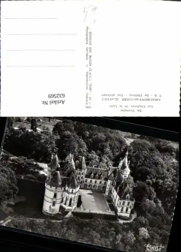 632569,Luftbild Chaumont-sur-Loire Le Chateau Schloss France