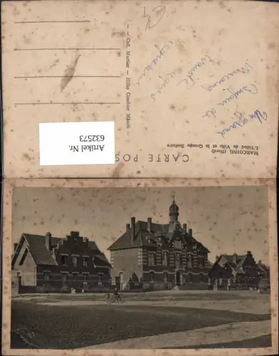 632573,Marcoing Nord L Hotel de Ville et le Groupe Scolaire France