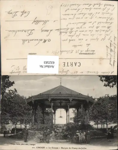 632583,Limoges Le Kiosque a Musique du Champ-de-Juillet France