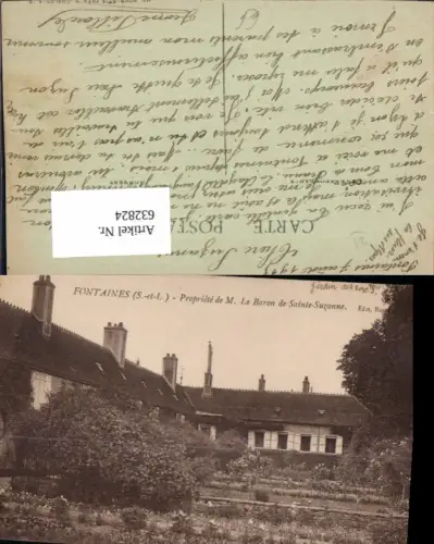 632824,Fontaines Propriete de M. Le Baron de Sainte-Suzanne France
