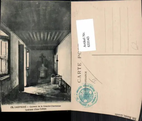 633143,Dauphine Couvent de la Grand-Chartreuse Interieur d une Cellule France
