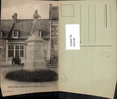 633146,Notre Dame-de-Liesse Aisne La Statue de Jeanne d Arc France