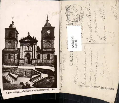 633148,Saint-Die Vosges La Cathedrale ou Grand-Eglise Kirche France