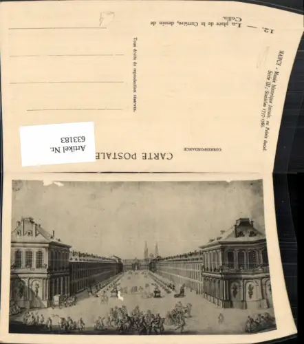 633183,Nancy La place de la Carriere dessin de Collin France