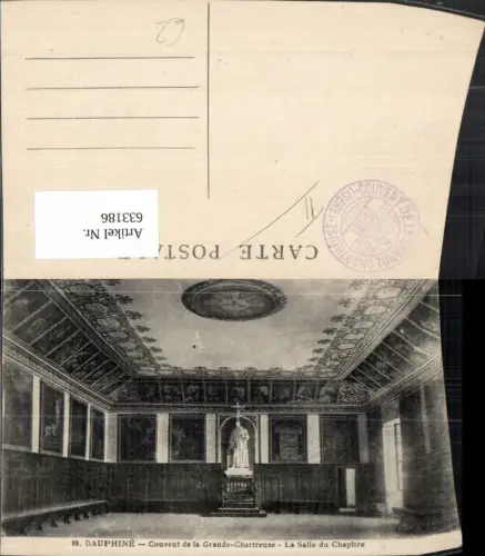 633186,Dauphine Couvent de la Grande-Chartreuse La Salle du Chapitre France