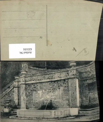 633191,Dauphine Uriage-les-Bains La fontaine Brunnen France