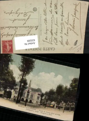 633209,Montlucon Facade du Nouvel Hotel de Ville France