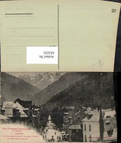 633225,Les Pyrenees Centrales Luchon Vue Plongeante sur la Vallee d Etigny et font de Venasque France