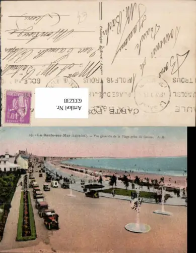 633238,La Baule-sur-Mer Loire-Inf. Vue generale de la Plage prise du Casino Strand France