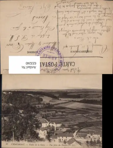 633240,Chaumont Vallee de la Suize Vue prise du Donjon France