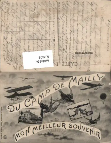 633404,Mehrbild Ak Du Camp-de-Mailly mon Meilleur Souvenir Flugzeug Schwalben France