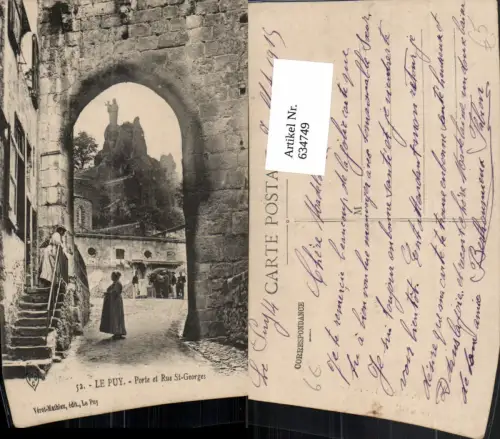 634749,Le Puy Porte et Rue St-Georges France