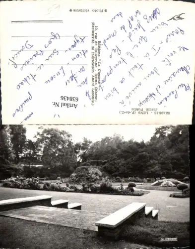 638436,Foto Ak Lens P.-de-C. Jardin Public France