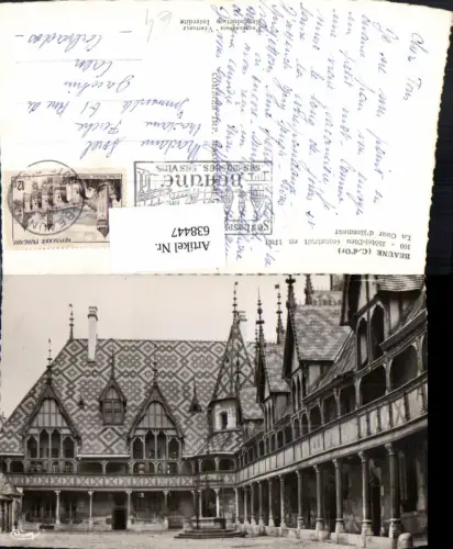 638447,Foto Ak Beaune C.-d Or Hotel-Dieu La Cour d Honneur France