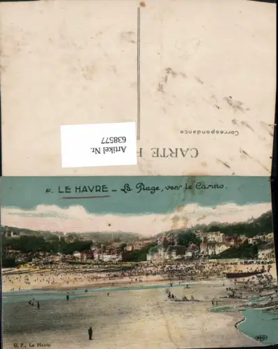 638577,Le Havre La Plage vers le Casino Strand Strandleben France