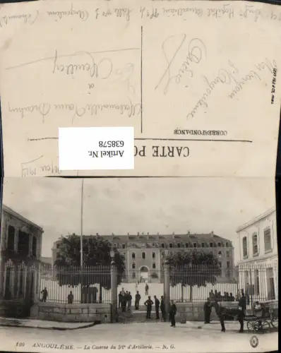 638578,Angouleme La Caserne du 52 d Artillerie Soldaten Kaserne France
