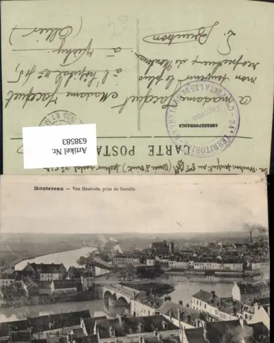 638583,Montereau Vue Generale prise de Surville France
