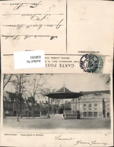 638593,Saint-Amand Place Carree et Kiosque France