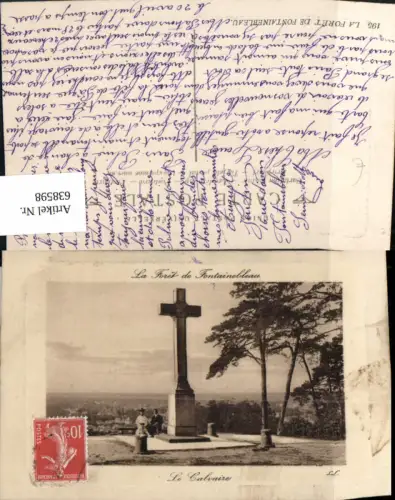 638598,La Foret de Fontainebleau Le Calvaire Kreuz France