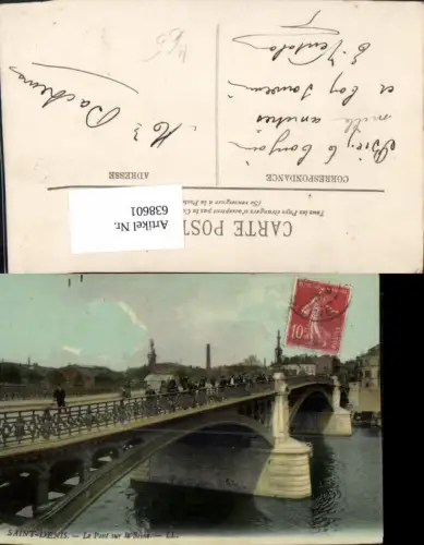 638601,Saint-Denis Le Pont sur la Seine Brücke France