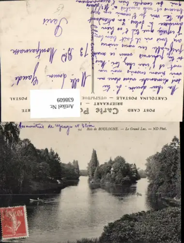 638609,Bois de Boulogne Le Grand Lac Ruderboot Boot France