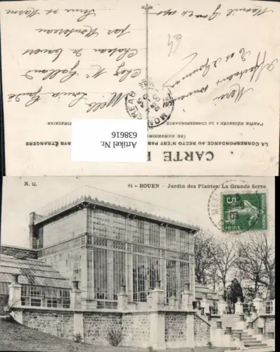 638616,Rouen Jardin des Plantes La Grande Serre France