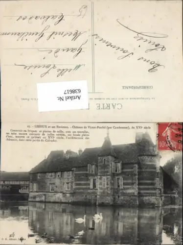 638617,Lisieux et ses Environs Chateau de Victot-Ponfol par Cambremer Schloss France