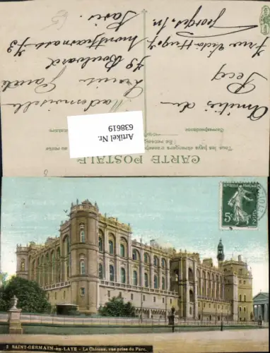 638619,Saint-Germain-en-Laye Le Chateau vue prise du Parc Schloss France